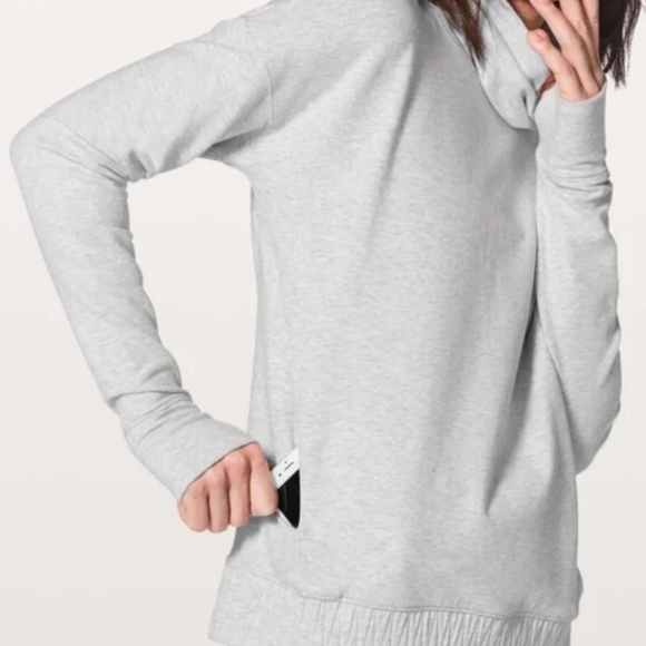 Lululemon Sweater Stress Less Pullover Heathered Core Ultra - Picture 3 of 9